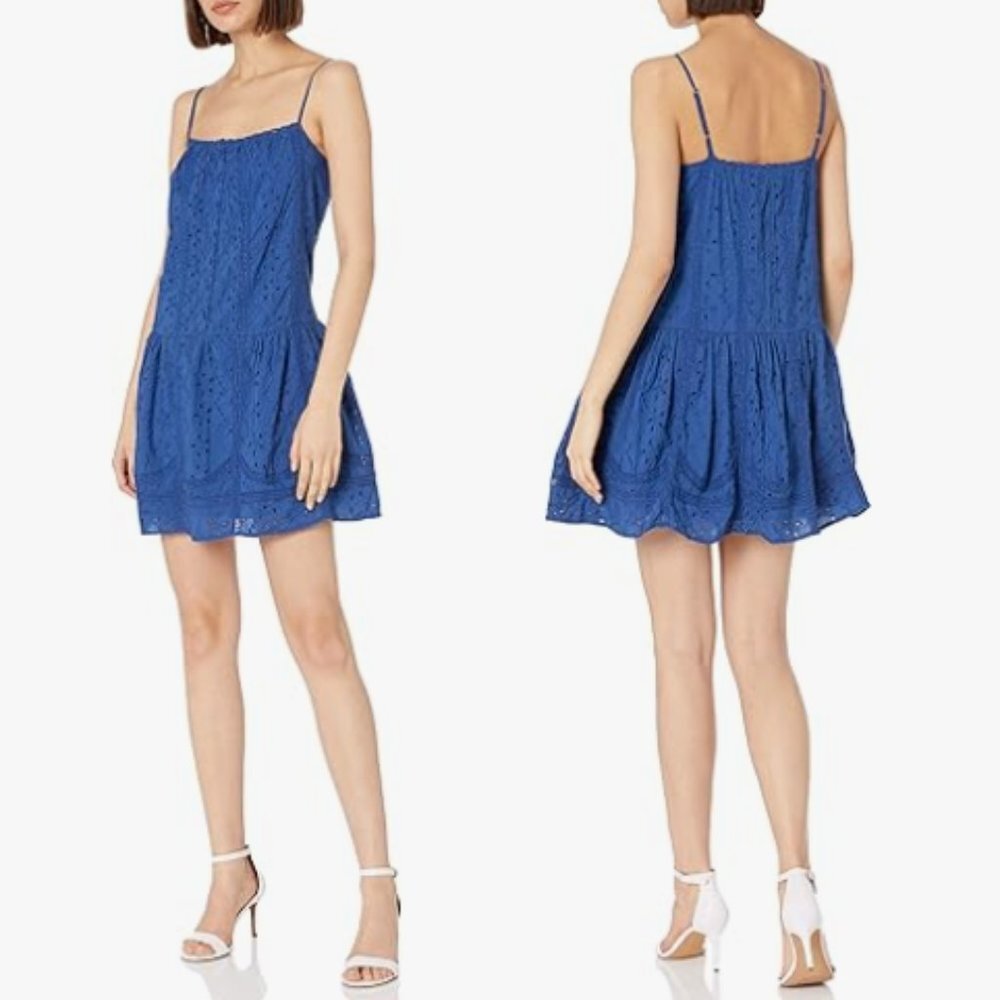 NWT Joie | Blue Lace Adjustable Strap Mini Dress X Small